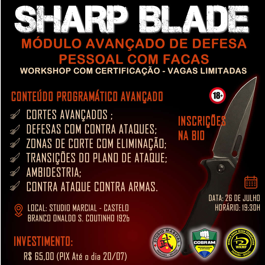 Curso Avancado de Defesa Pessoal com Facas